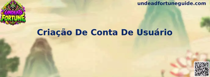Criação de conta de usuário